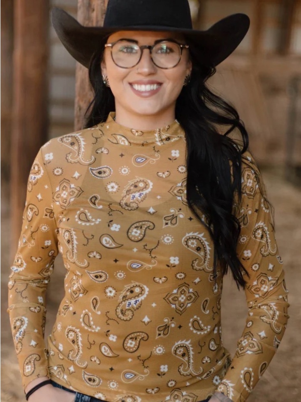 Bandana Babe Mustard Mesh-xs